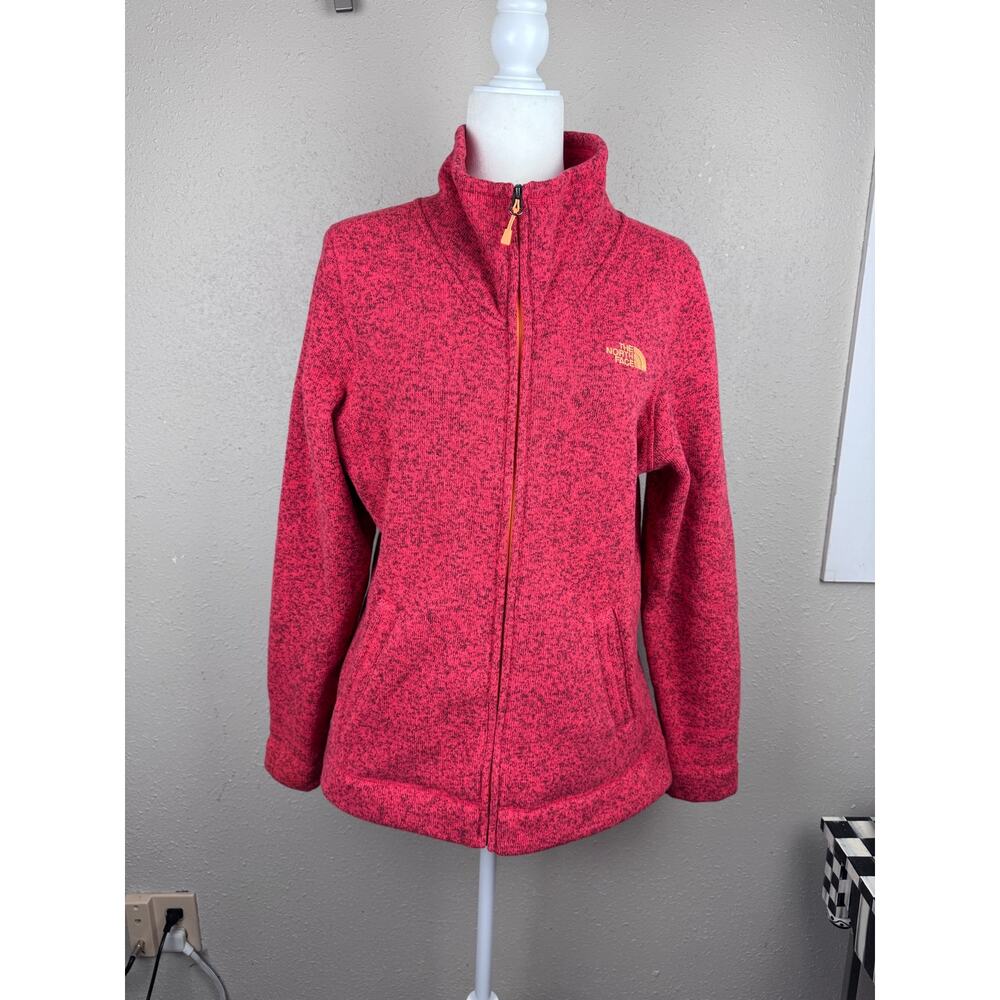 The North Face
Women's Crescent full-zip fleece jacket heathered red size Large